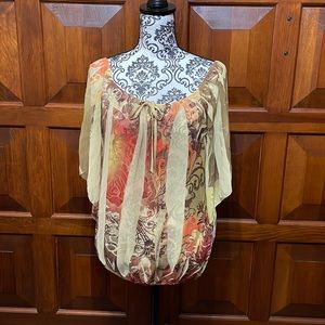 Rue 21 Light Yellow Summer Blouse L